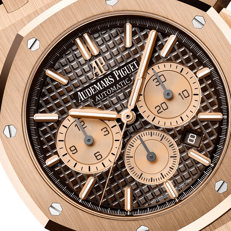 Audemars Piguet Royal Oak Selfwinding Chronograph 41MM Brown 18K Rose Gold Men's Watch 26331OR.OO.D821CR.01 thumbnail 2