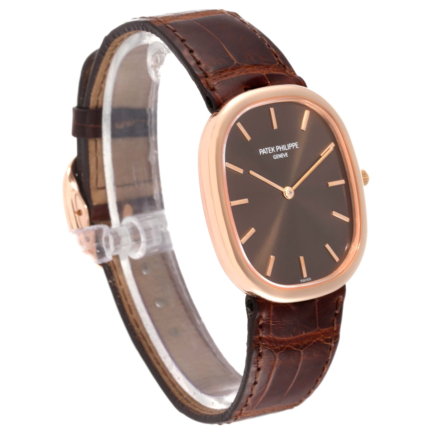 Patek Philippe Golden Ellipse With Brown Gold Dial 3738/100r thumbnail 9