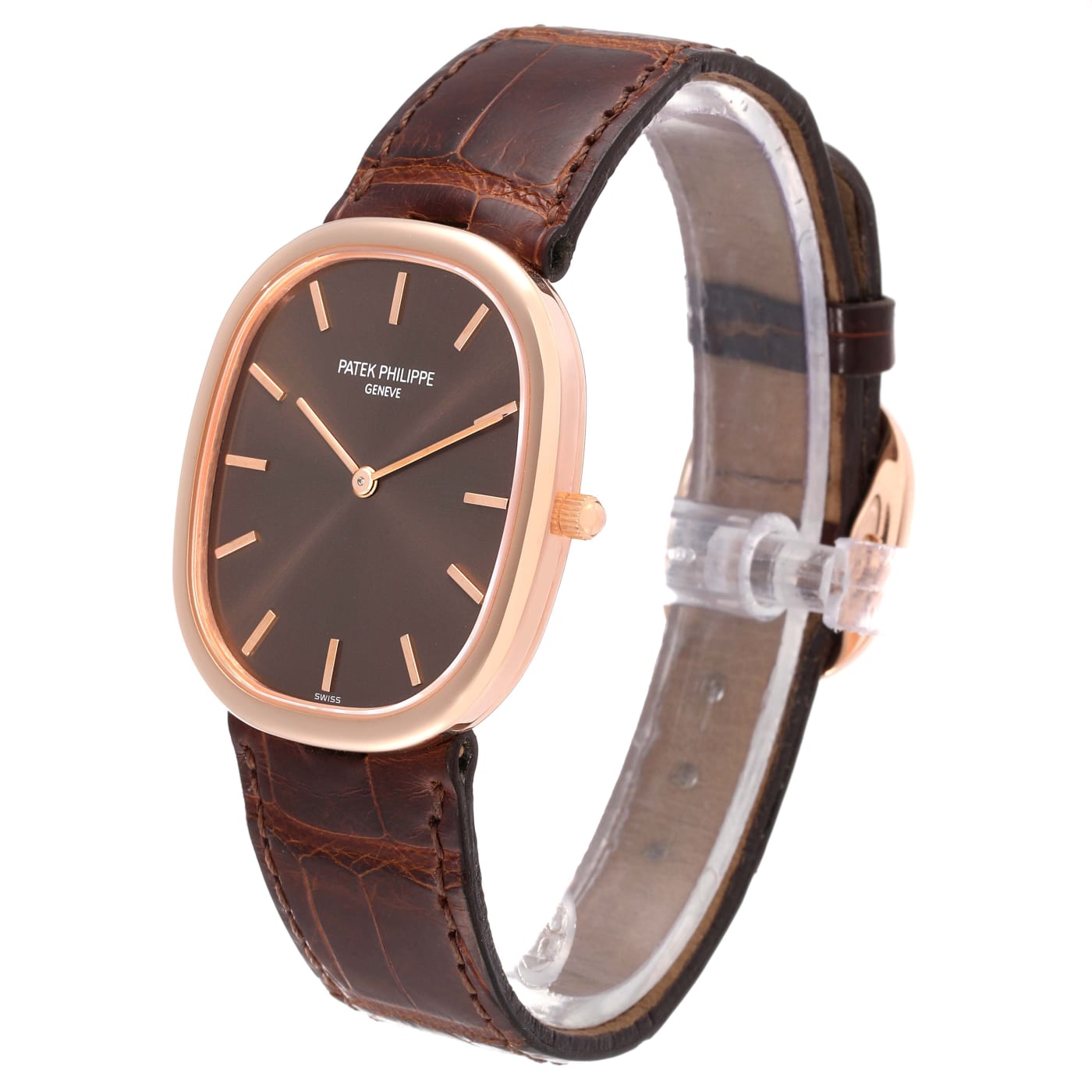Patek Philippe Golden Ellipse With Brown Gold Dial 3738/100r thumbnail 10