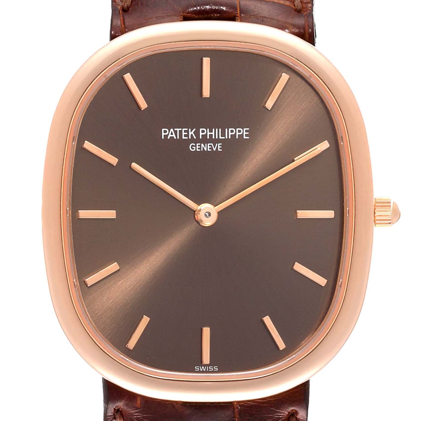 Patek Philippe Golden Ellipse With Brown Gold Dial 3738/100r thumbnail 8