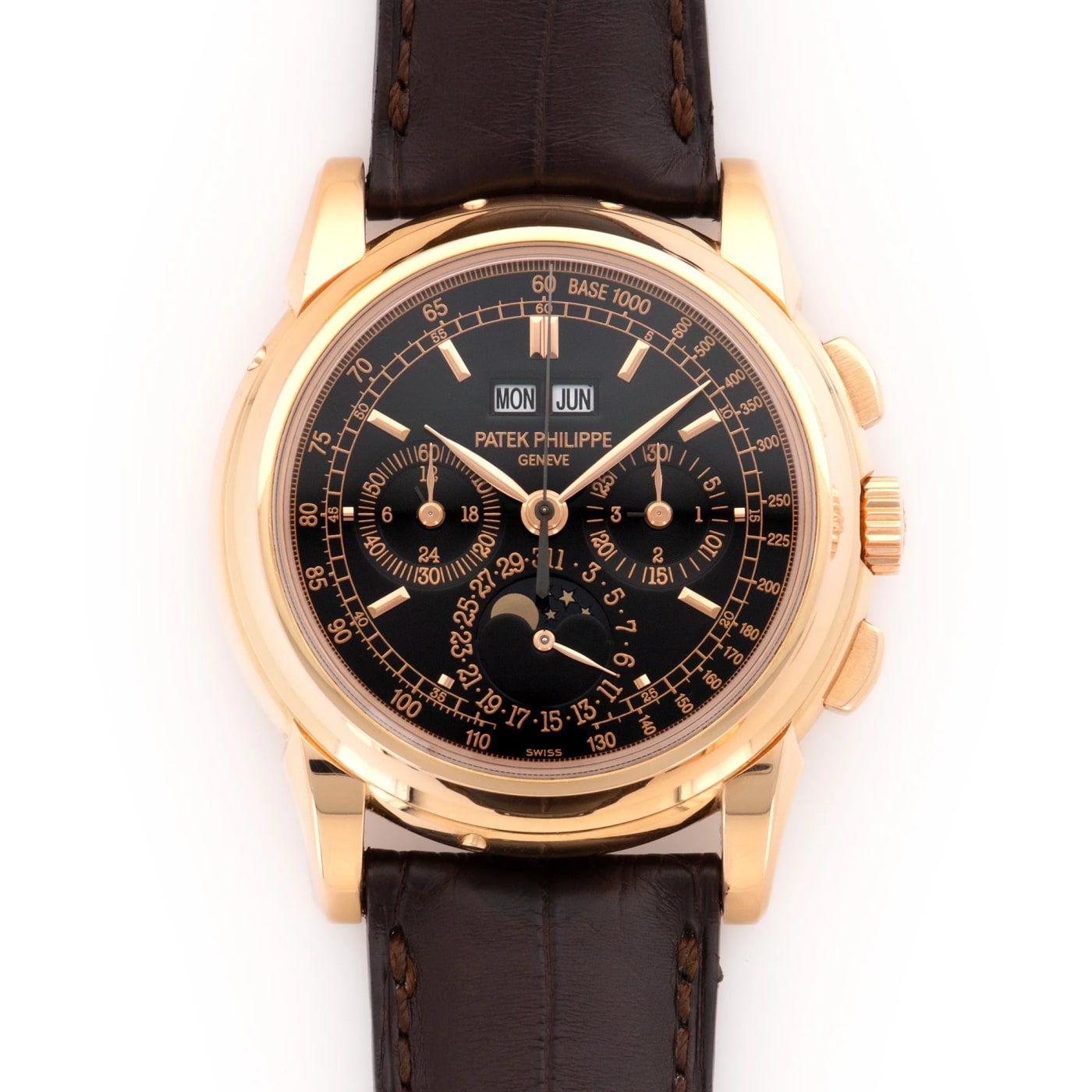 Patek Philippe Rose Gold Perpetual Calendar Chronograph Watch 5970 thumbnail 6