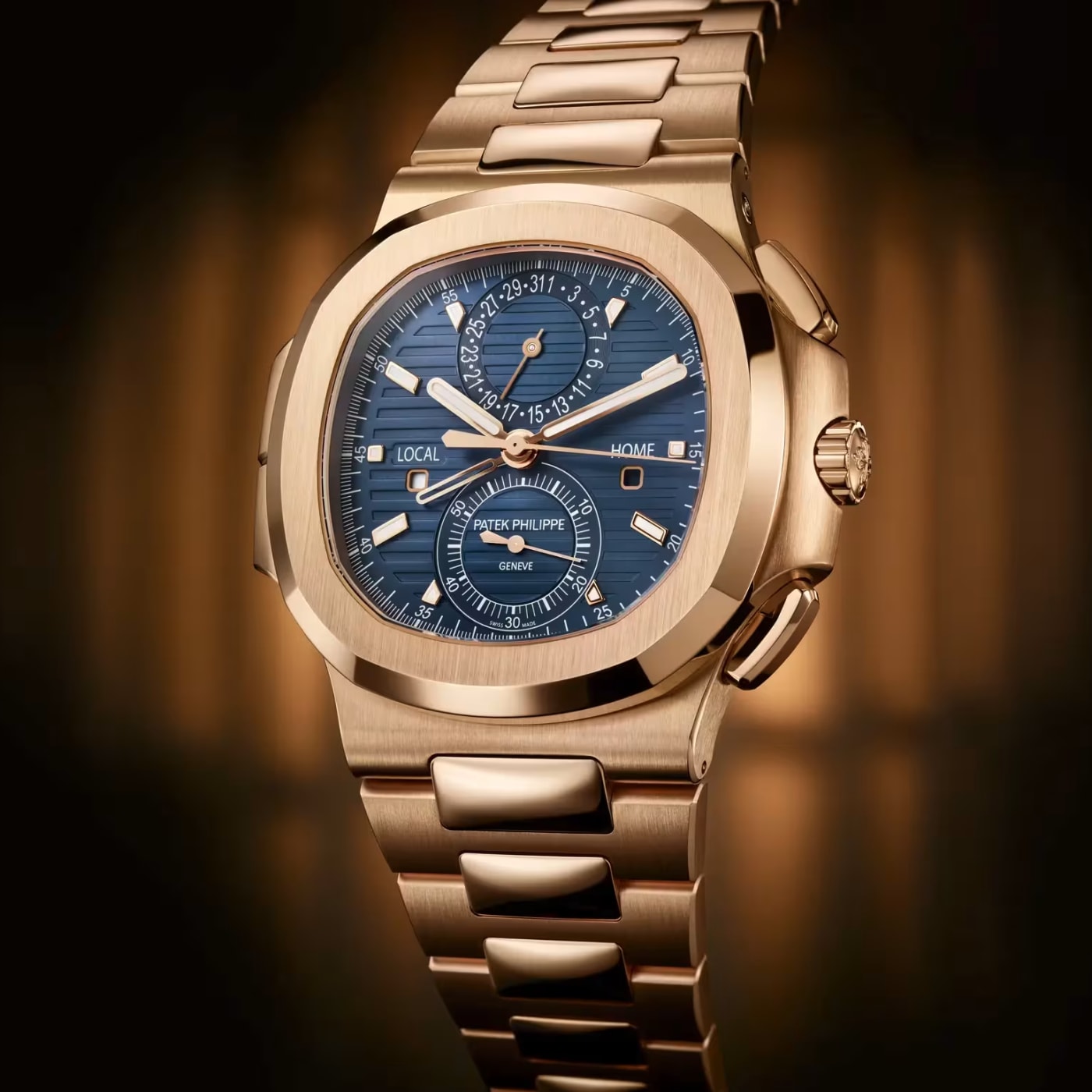 Patek Philippe Nautilus Travel Time Automatic Blue Dial Watch 5990/1R-001 thumbnail 7