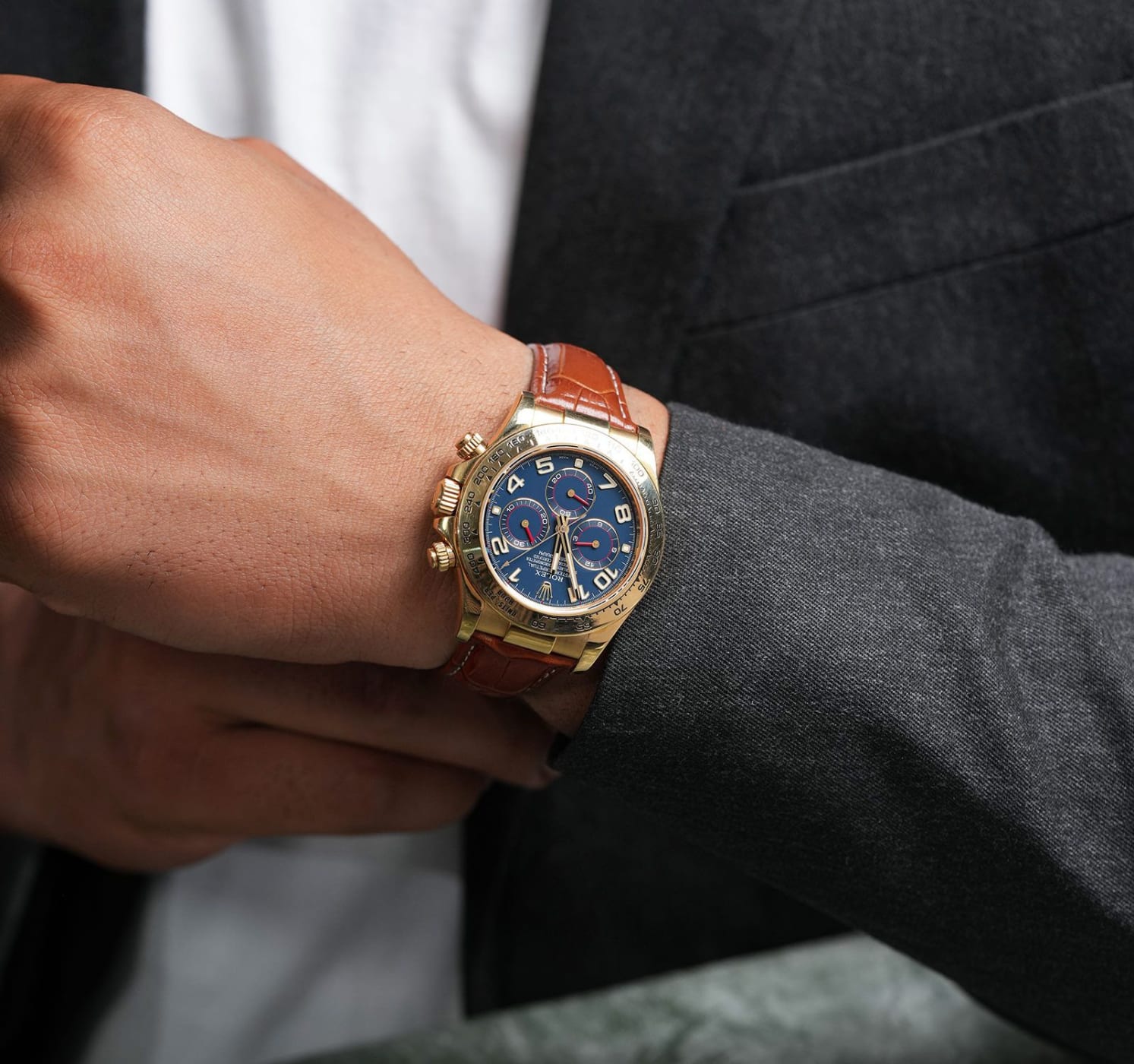 Rolex Cosmograph Daytona Blue Dial Sports Watch 116518 thumbnail 9