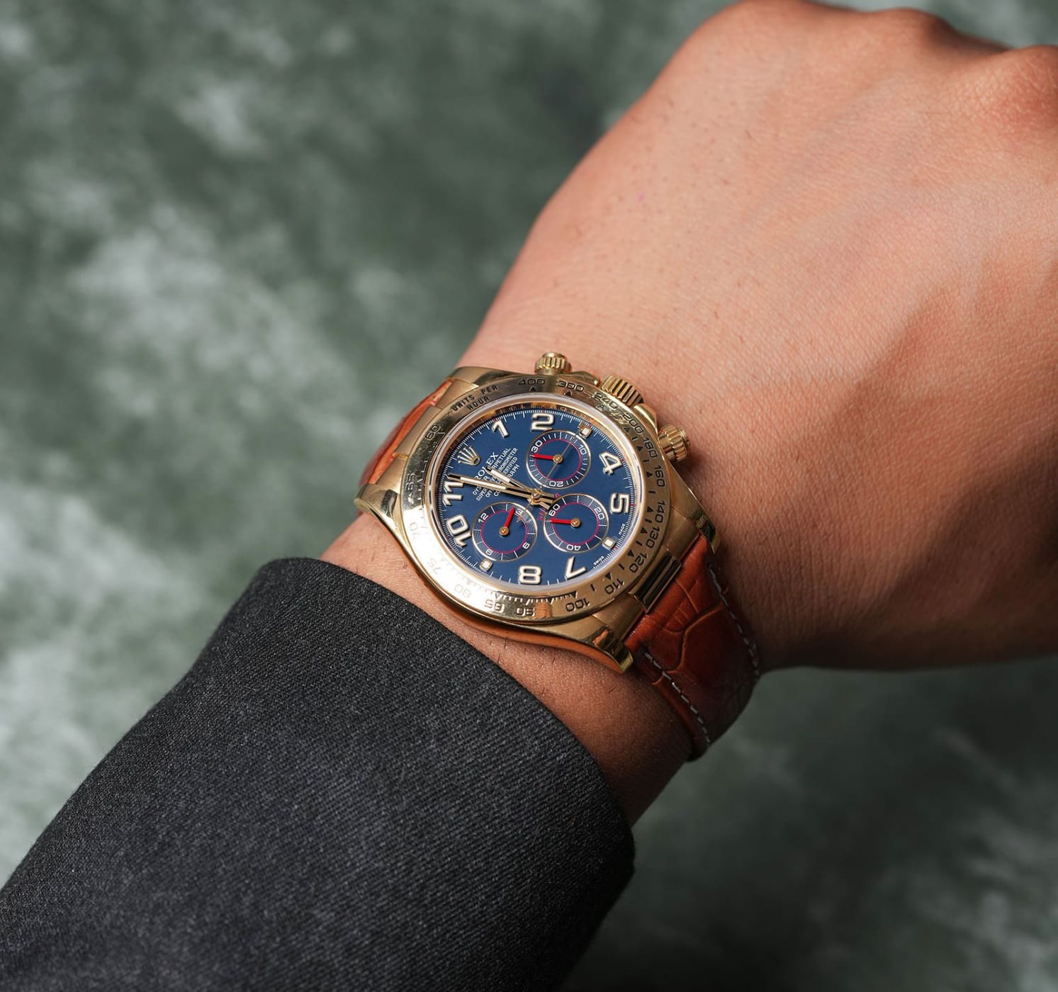 Rolex Cosmograph Daytona Blue Dial Sports Watch 116518 thumbnail 8