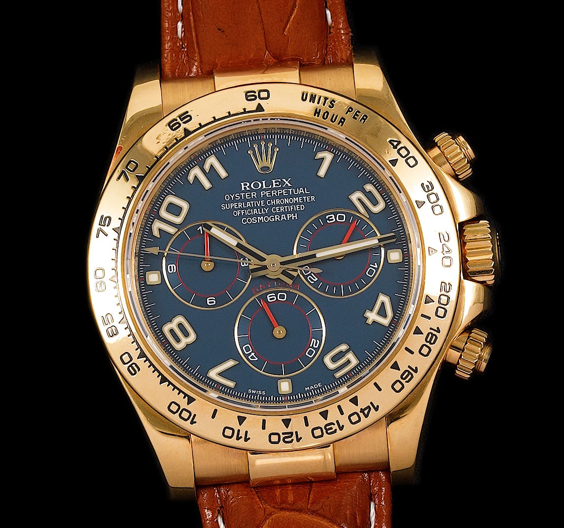 Rolex Cosmograph Daytona Blue Dial Sports Watch 116518 thumbnail 3