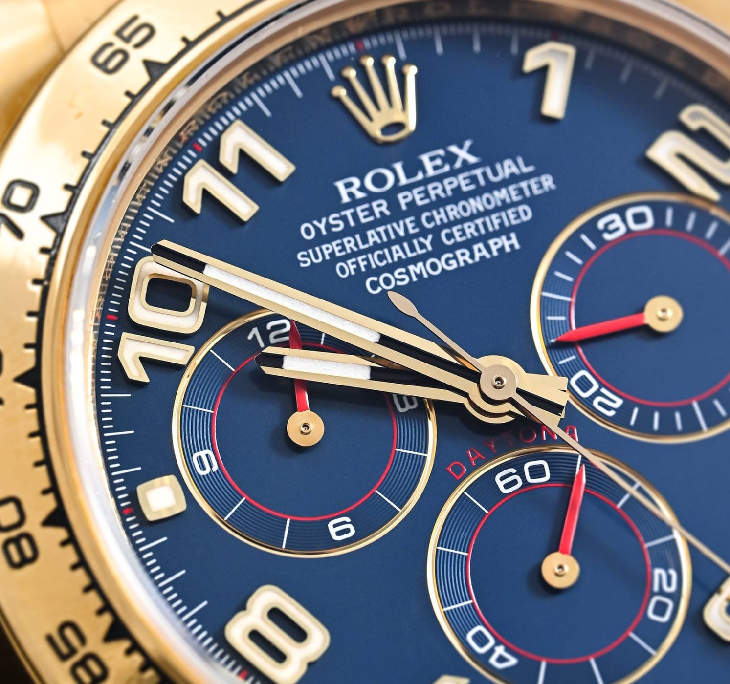 Rolex Cosmograph Daytona Blue Dial Sports Watch 116518 thumbnail 4