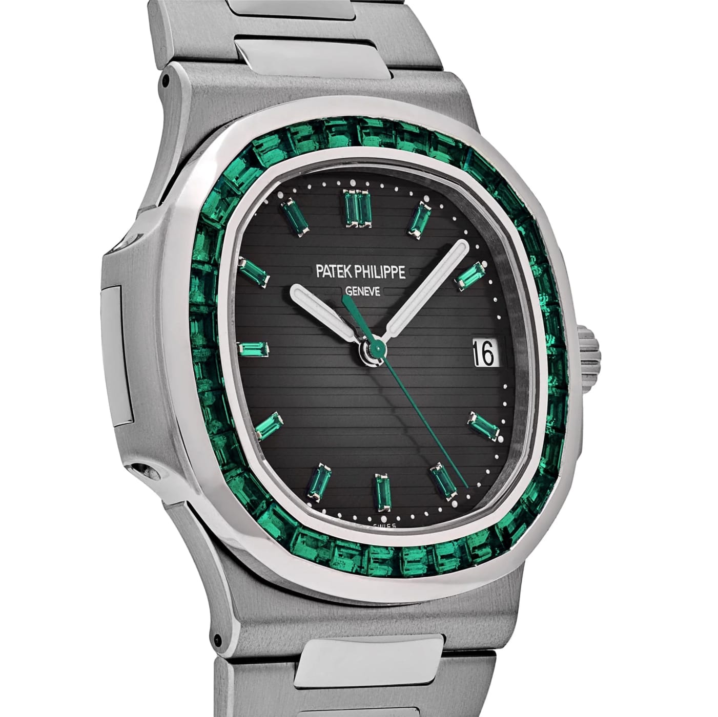 Patek Philippe Nautilus 5711/113P-001 Platinum Emeralds Black Dial thumbnail 5
