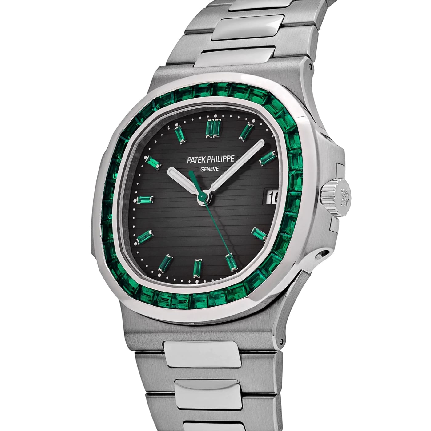 Patek Philippe Nautilus 5711/113P-001 Platinum Emeralds Black Dial thumbnail 4