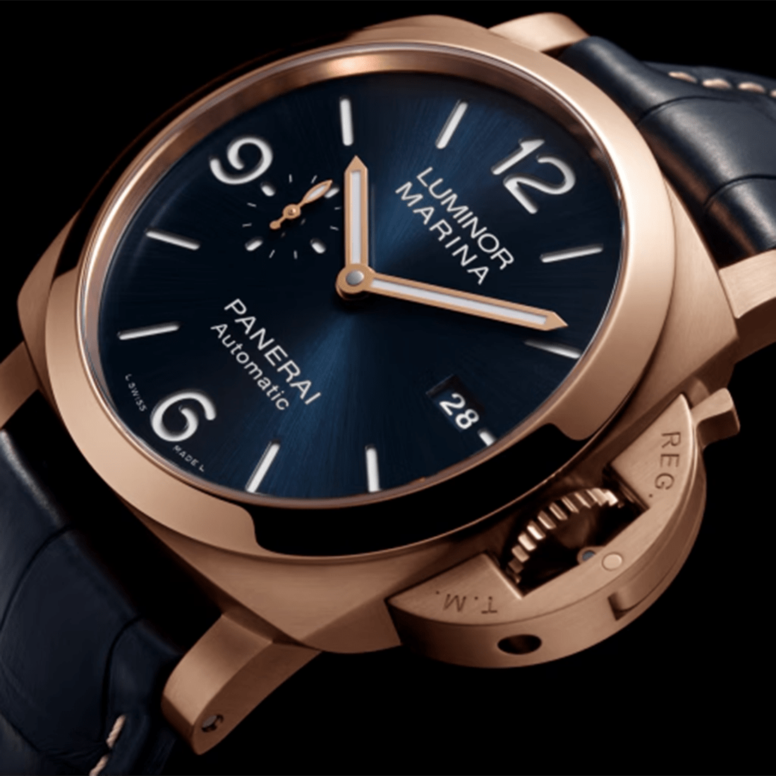Panerai Luminor Marina Goldtech Sole Blu PAM01112 thumbnail 6