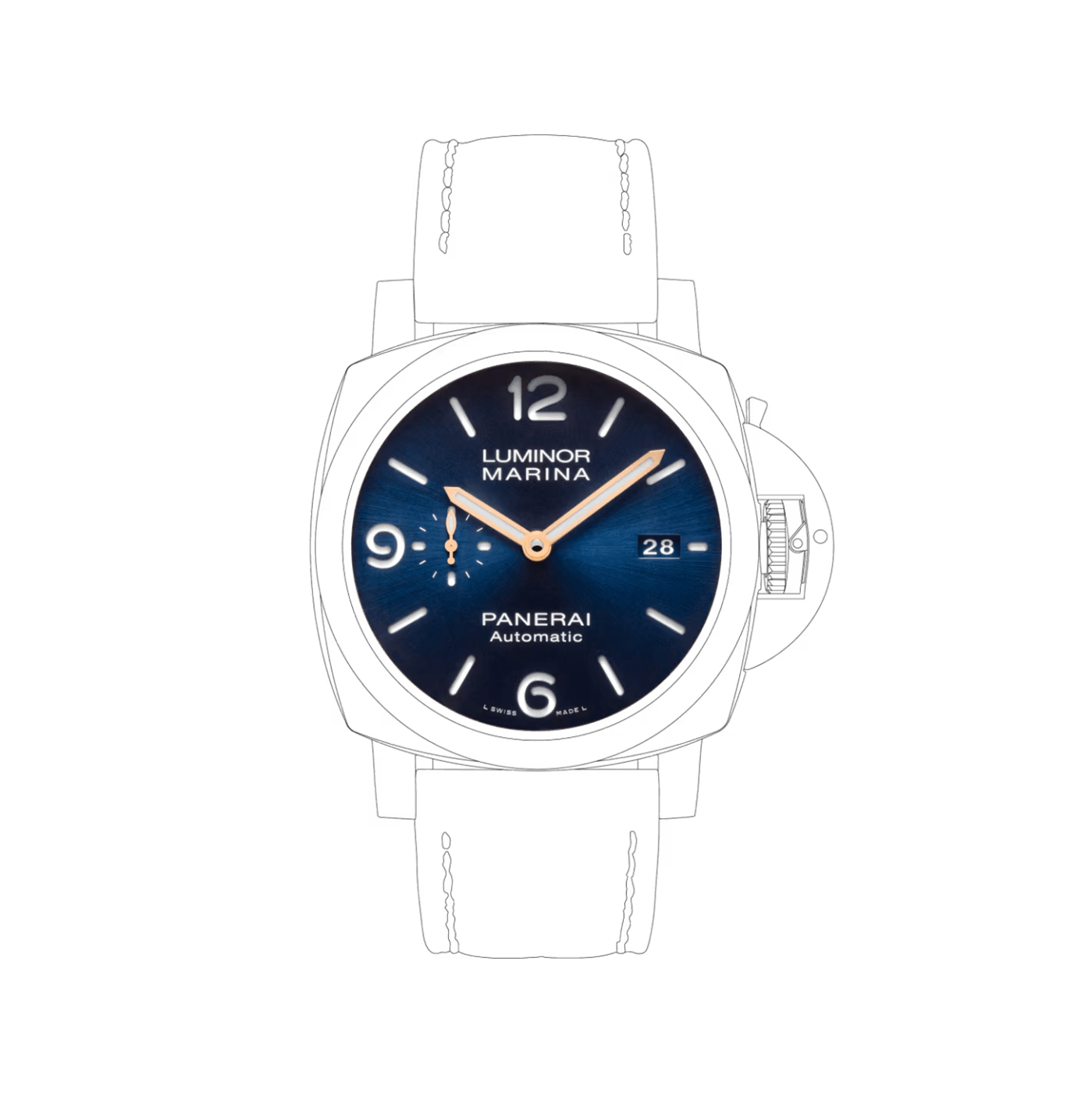 Panerai Luminor Marina Goldtech Sole Blu PAM01112 thumbnail 4