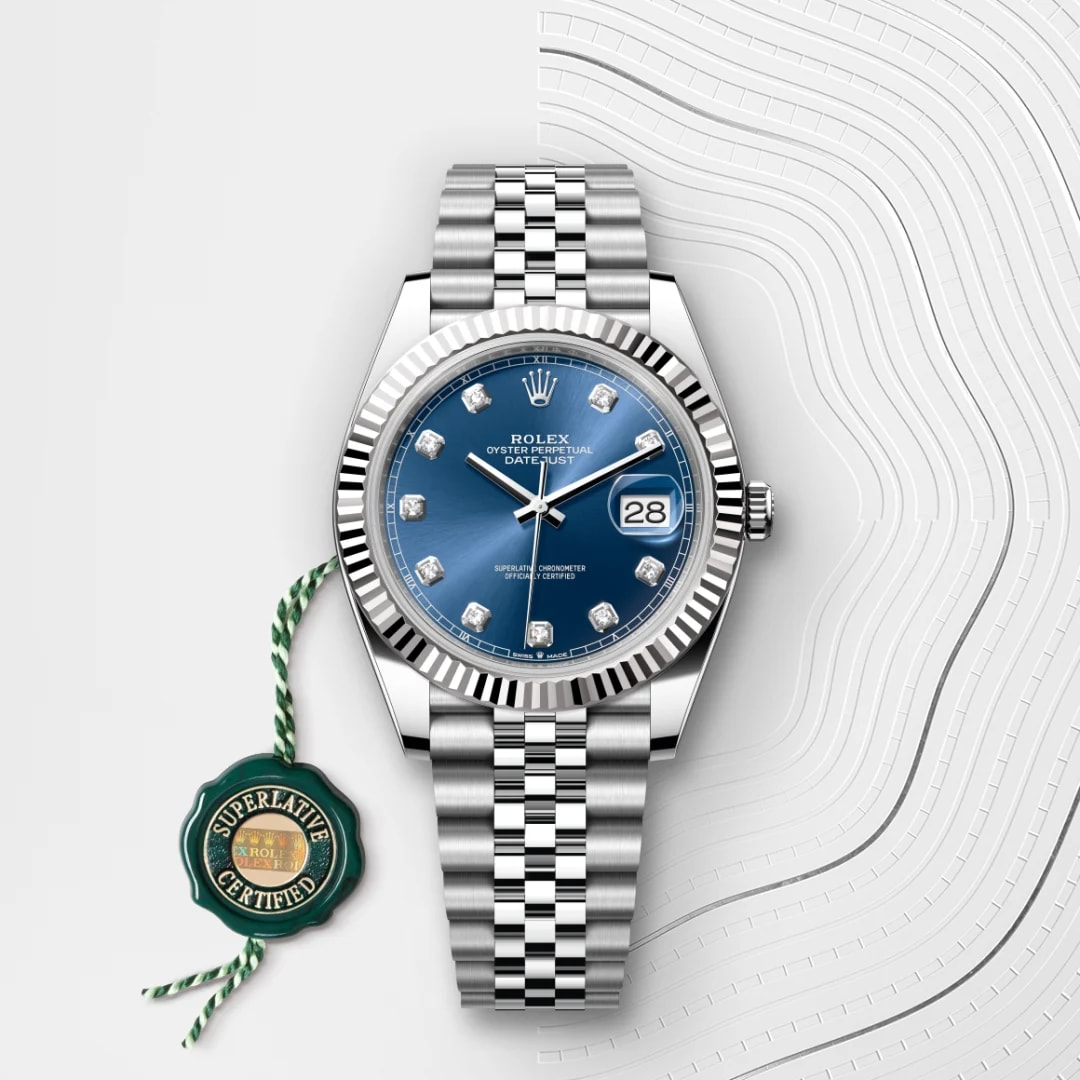 Rolex Datejust 41 Oyster, Oystersteel and white gold M126334-0016 thumbnail 2