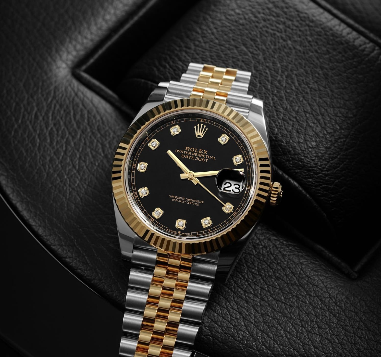 Rolex Datejust 41 Black Diamond Dial Steel and 18K Yellow Gold 126333-10DIBABLK thumbnail 5