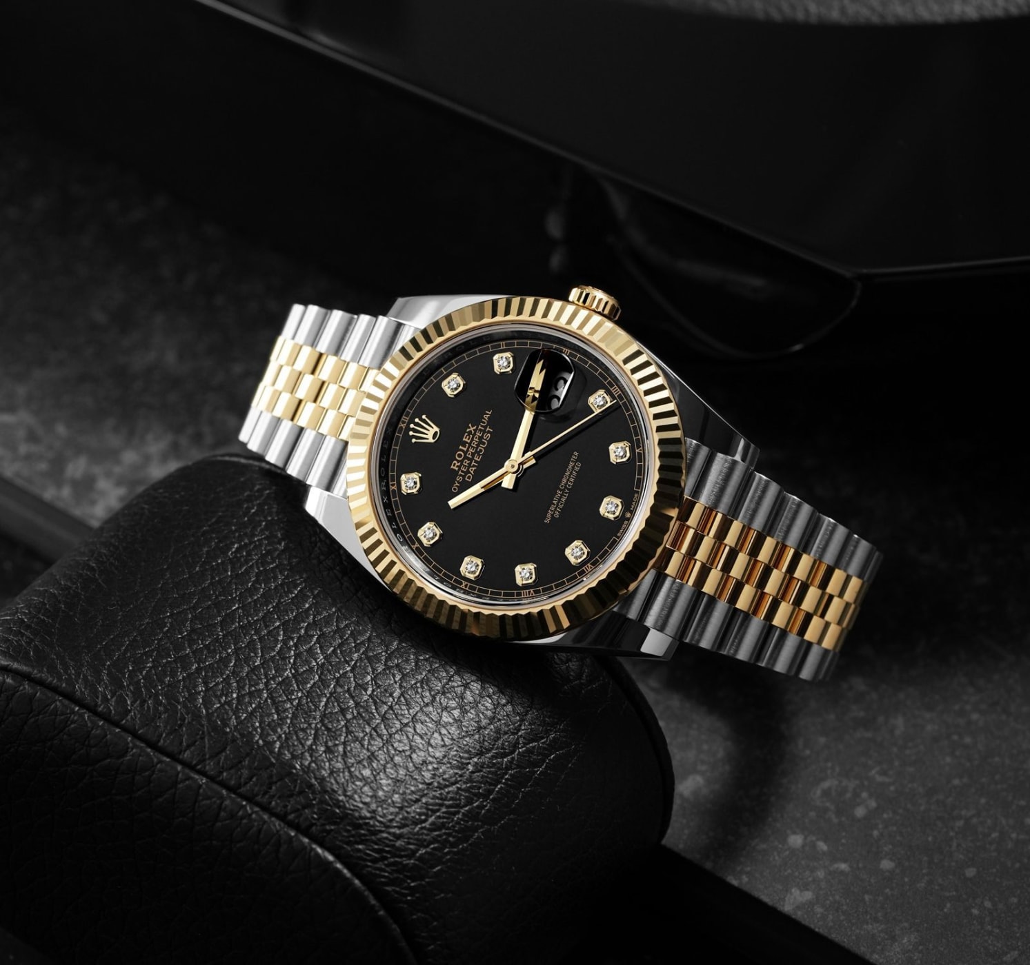 Rolex Datejust 41 Black Diamond Dial Steel and 18K Yellow Gold 126333-10DIBABLK thumbnail 4
