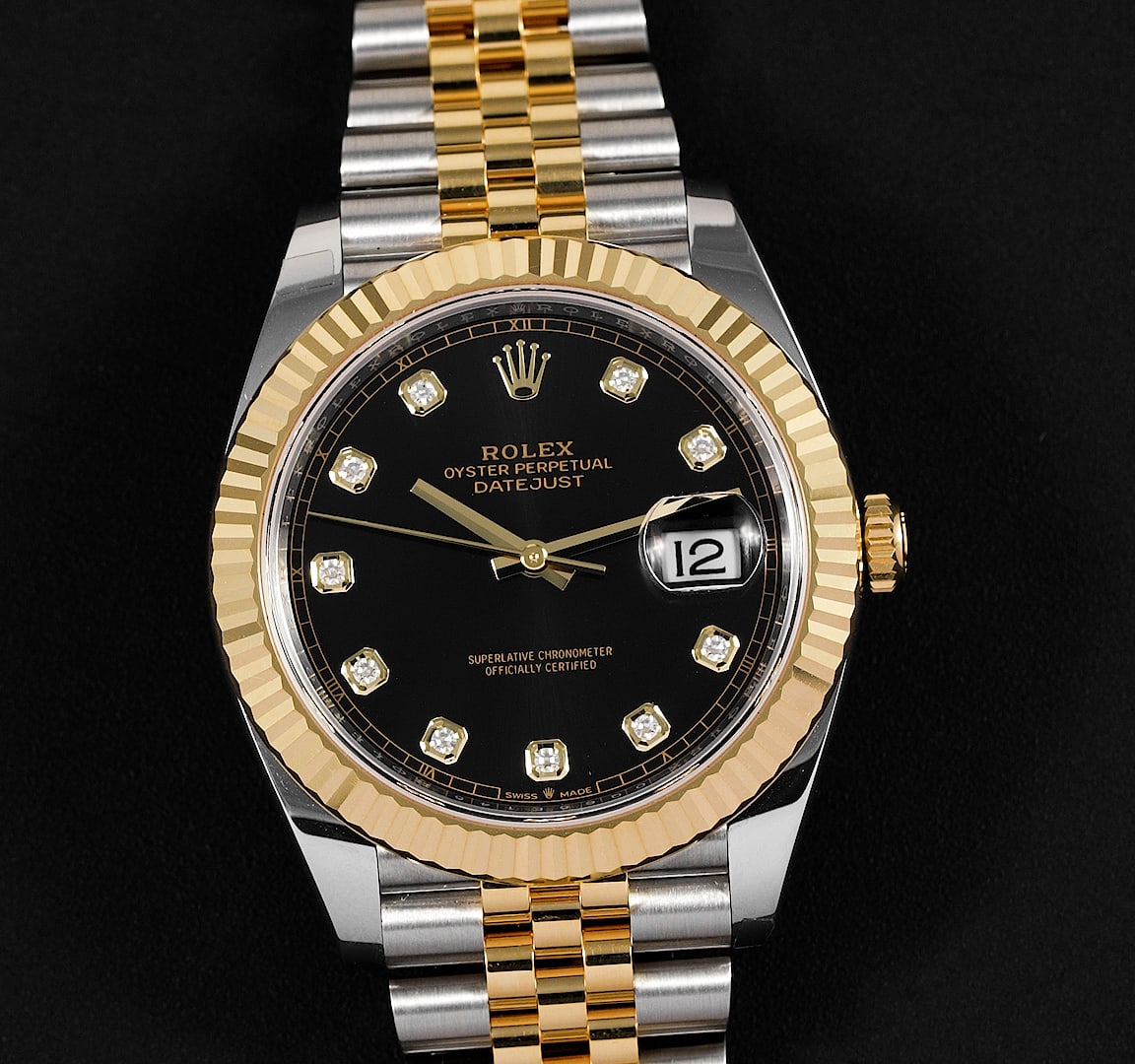 Rolex Datejust 41 Black Diamond Dial Steel and 18K Yellow Gold 126333-10DIBABLK thumbnail 7