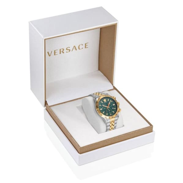 Versace Men Embellished Dial & Stainless Steel Bracelet Style Straps Analogue Watch VE2U00522 thumbnail 4