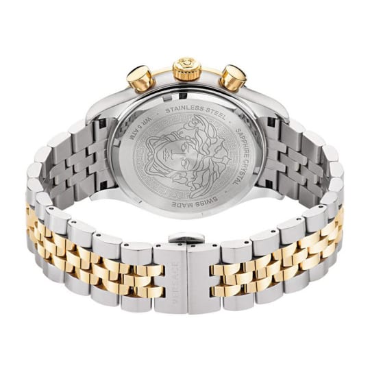 Versace Men Embellished Dial & Stainless Steel Bracelet Style Straps Analogue Watch VE2U00522 thumbnail 2