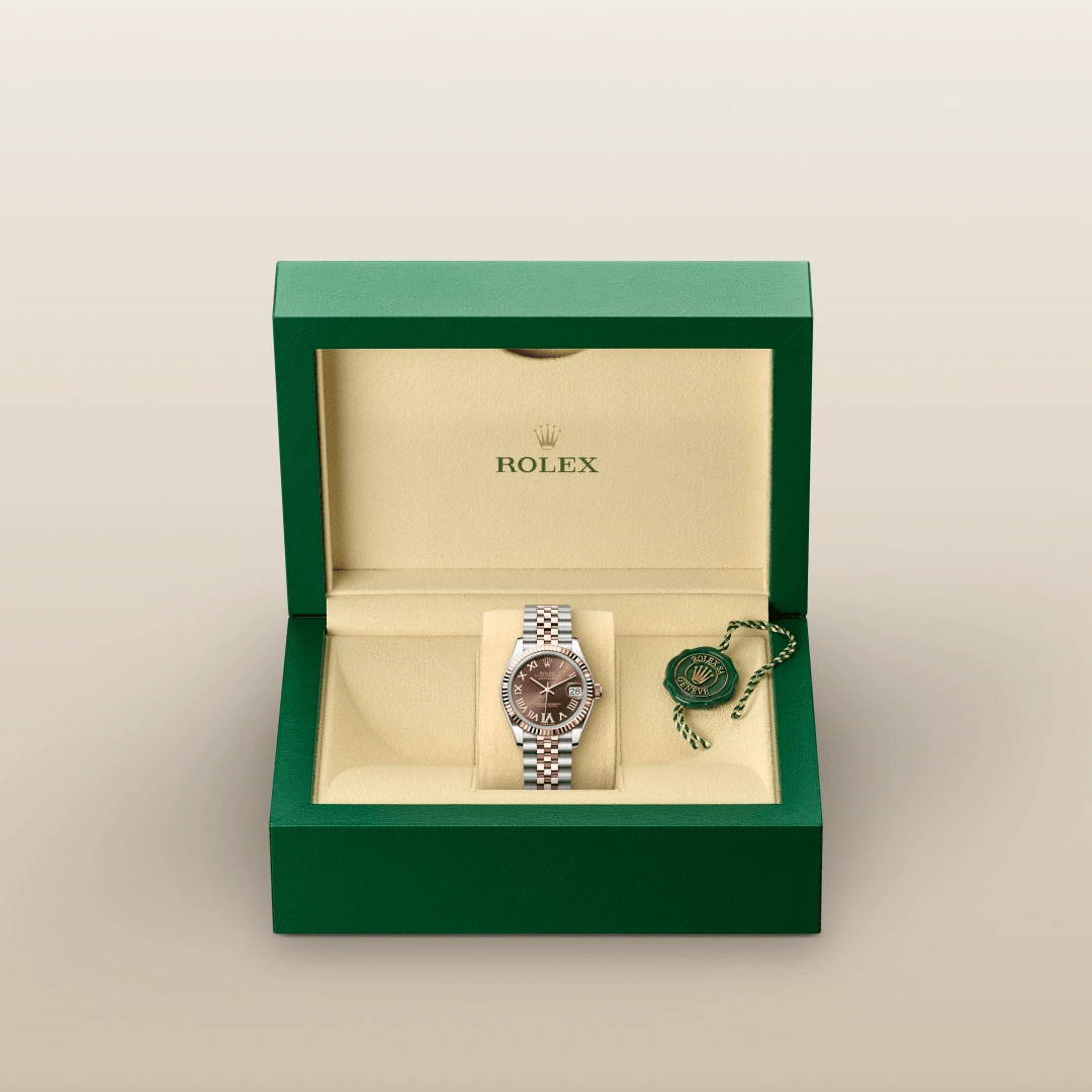 Rolex Datejust en Rolesor Everose – combinaison d’acier Oystersteel et d’or Everose, M278271-0004 thumbnail 7