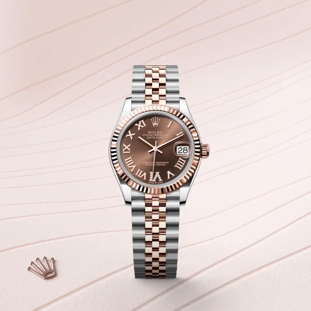 Rolex Datejust en Rolesor Everose – combinaison d’acier Oystersteel et d’or Everose, M278271-0004 thumbnail 8