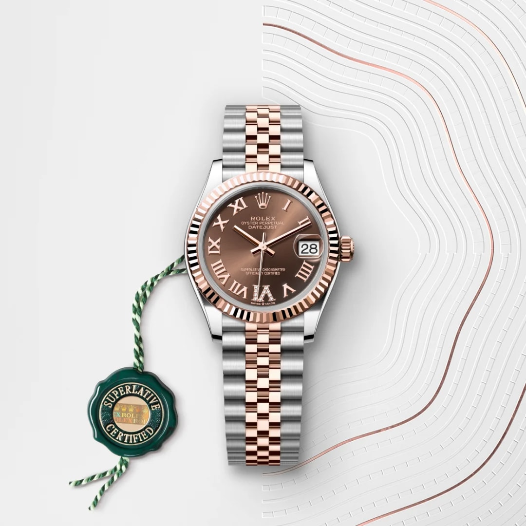 Rolex Datejust en Rolesor Everose – combinaison d’acier Oystersteel et d’or Everose, M278271-0004 thumbnail 2
