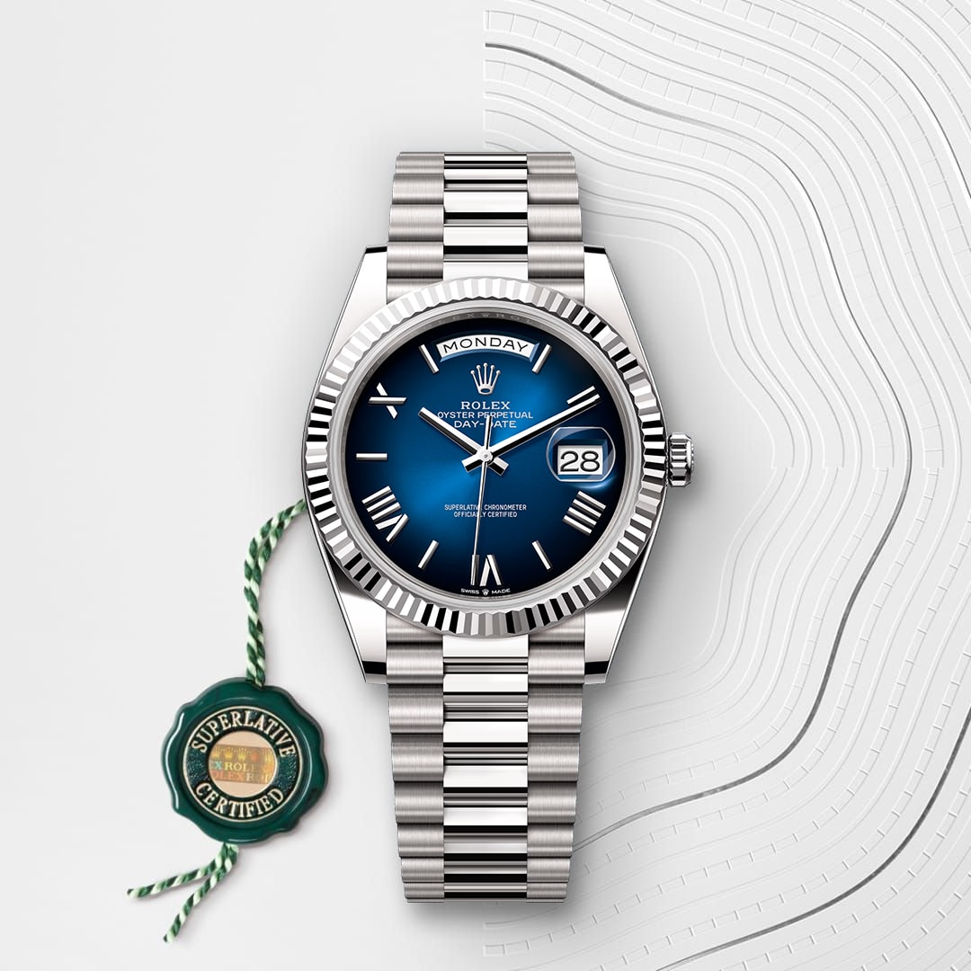 Rolex Day-Date 40  Oyster, 40 mm, white gold  Reference 228239 thumbnail 2