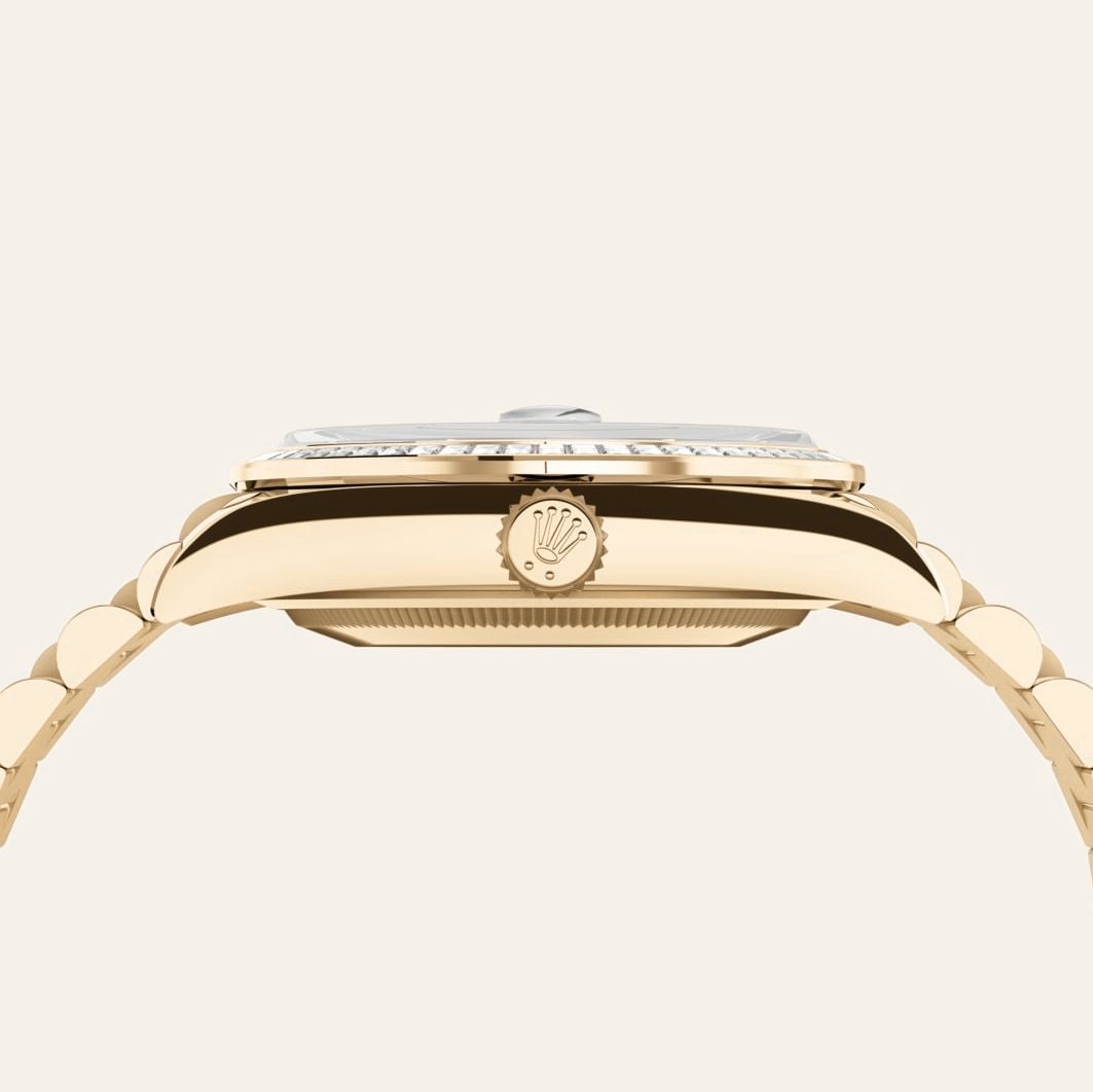 Rolex Day-Date 36  Oyster, 36 mm, yellow gold and diamonds  Reference 128348RBR thumbnail 3