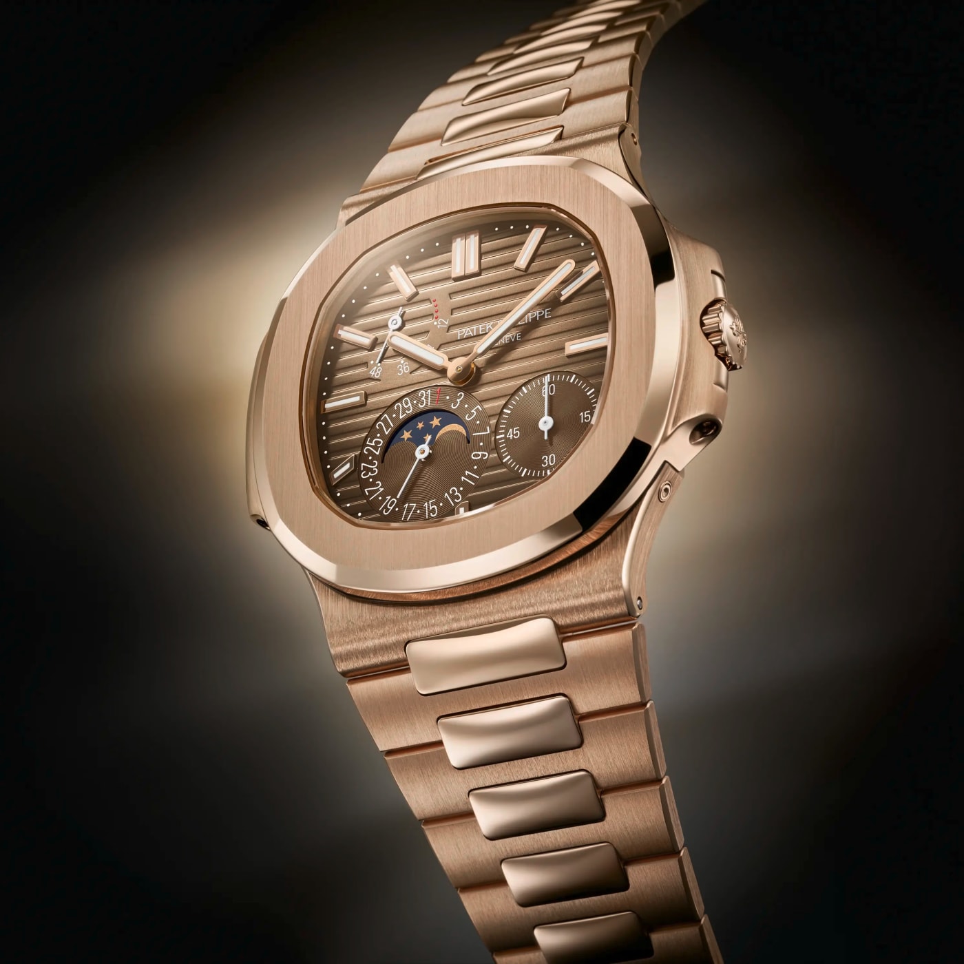 Patek Philippe Nautilus Moon Phase Rose Gold Watch 5712/1R-001 thumbnail 14