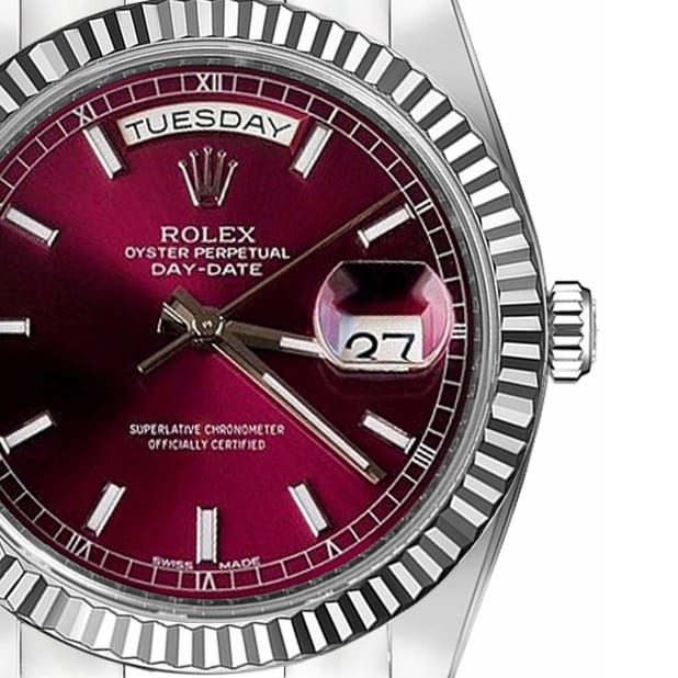 Rolex Day-Date White Gold Cherry Dial 118239-0288 thumbnail 7