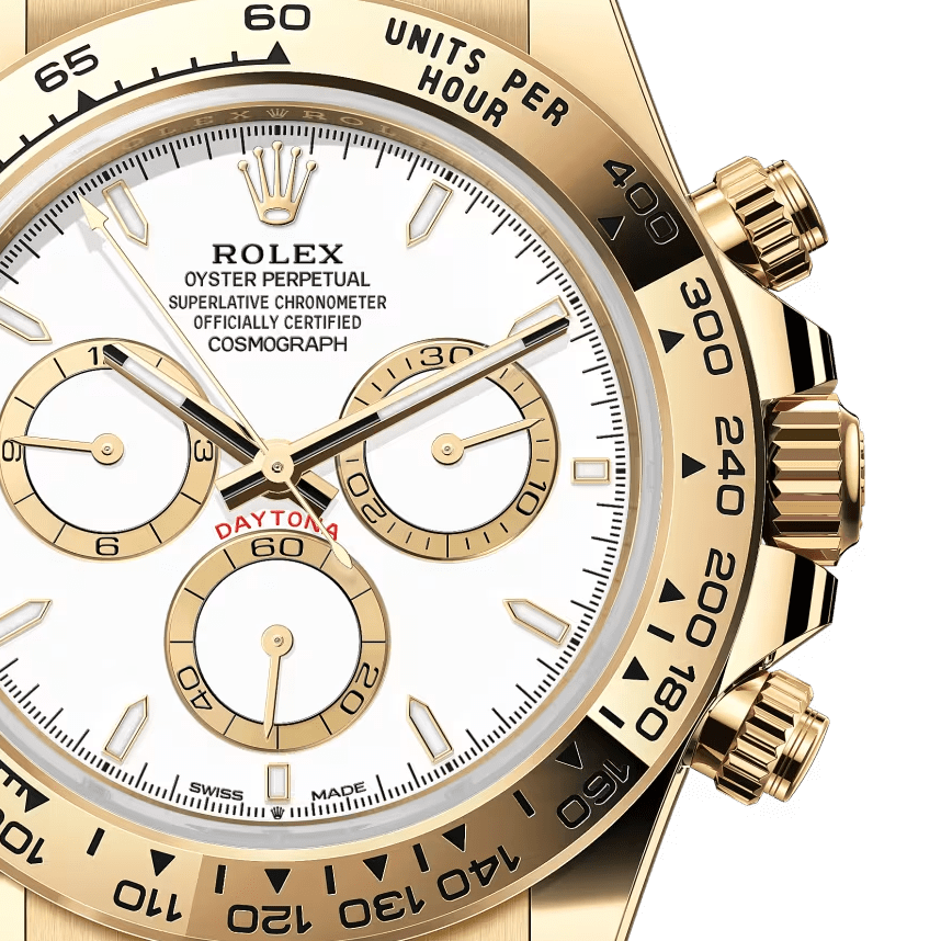 Rolex Cosmograph Daytona Oyster 44 mm Yellow Gold White Dial 126508 thumbnail 2