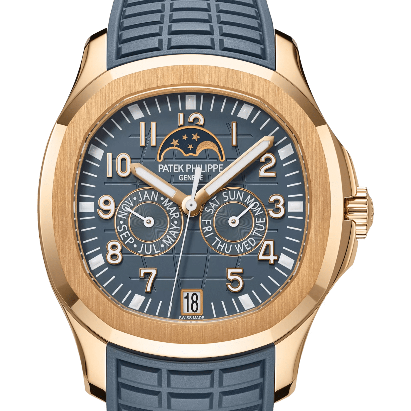 Patek Philippe Aquanaut Luce Annual Calendar Rose Gold Blue Grey Dial Ref. 5261R-001 thumbnail 2