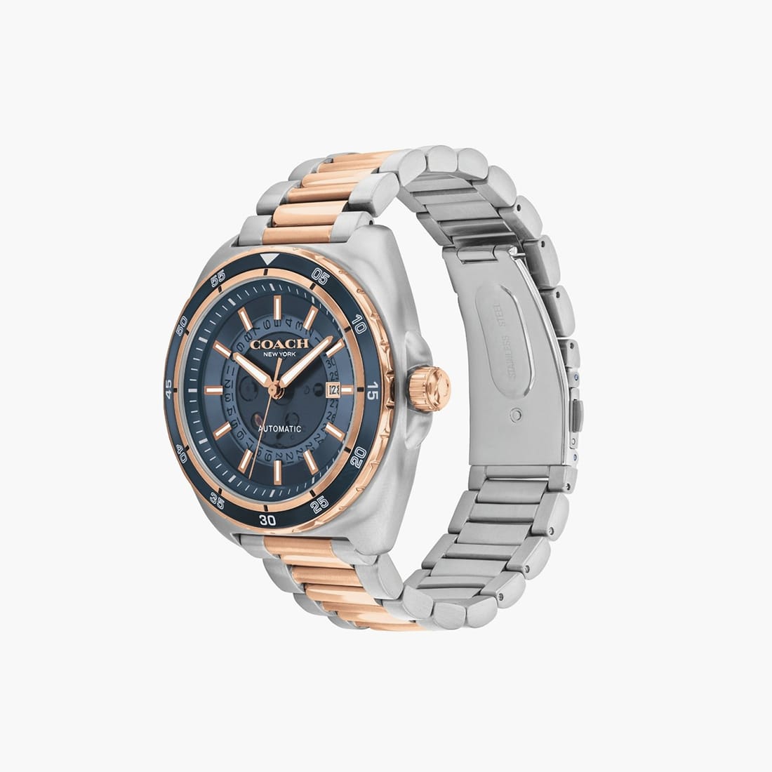Coach Charter Dual-Tone Automatic Blue Dial Watch 14602729 thumbnail 2