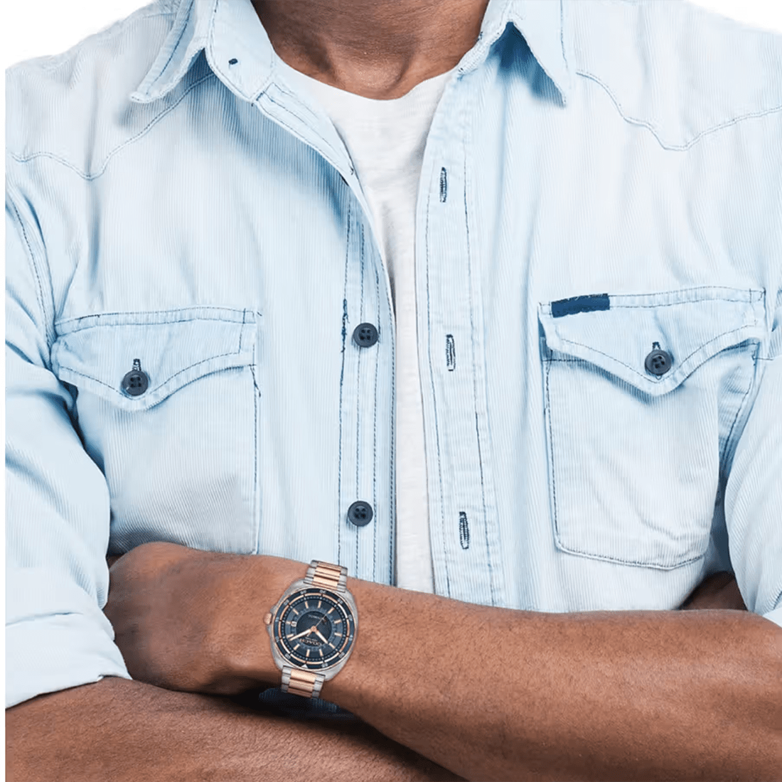 Coach Charter Dual-Tone Automatic Blue Dial Watch 14602729 thumbnail 5