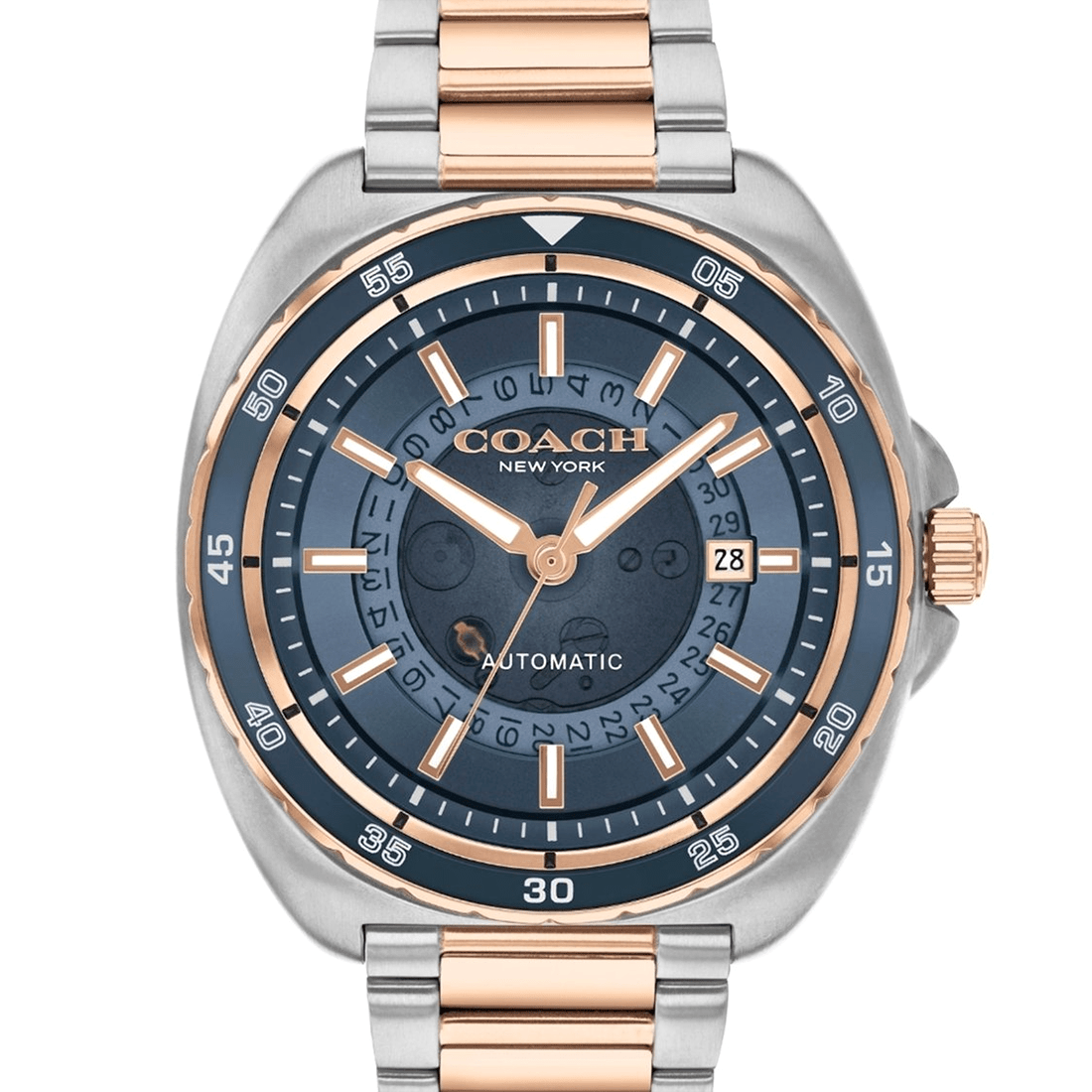 Coach Charter Dual-Tone Automatic Blue Dial Watch 14602729 thumbnail 4