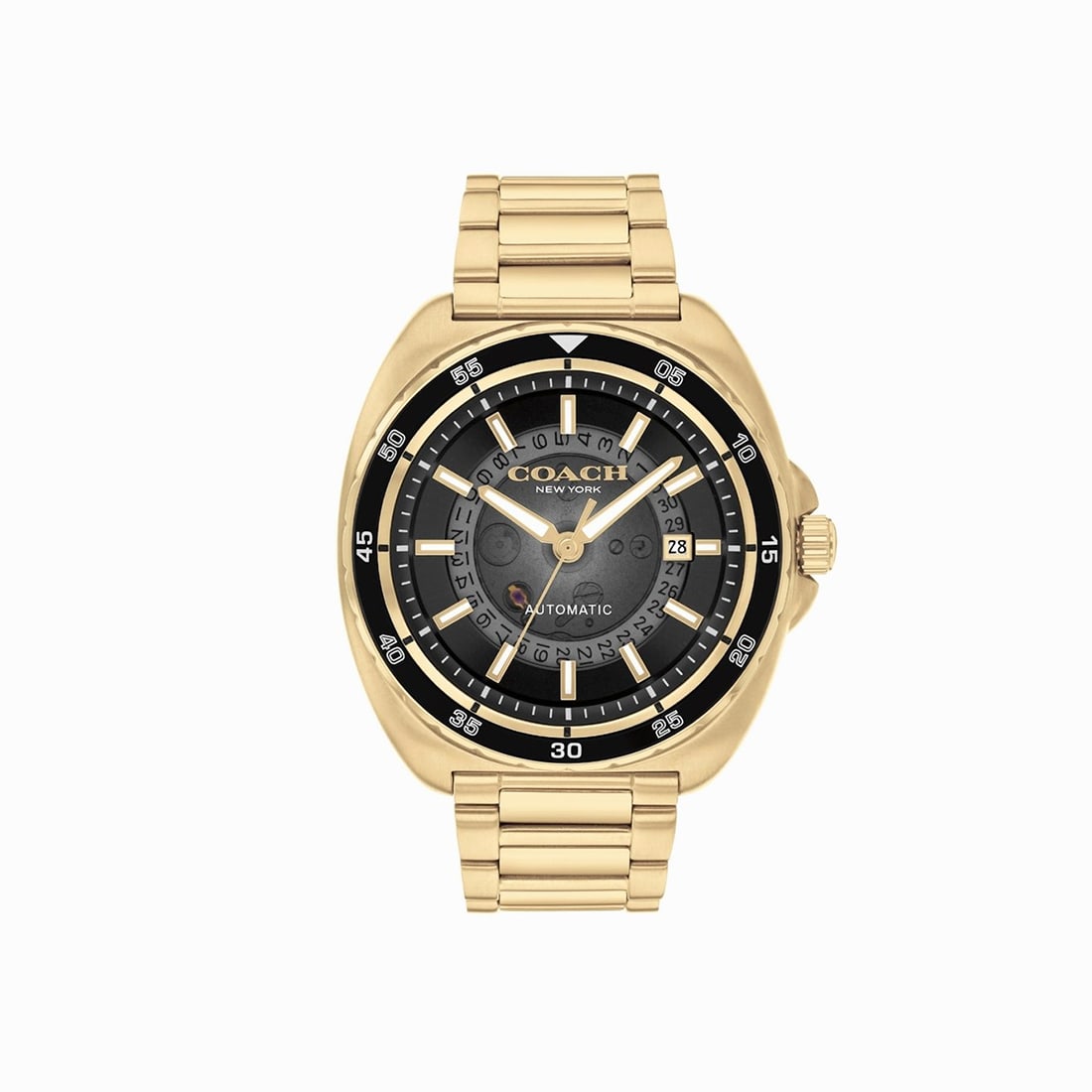 Coach Charter Automatic Black Dial Analog Watch 14602712