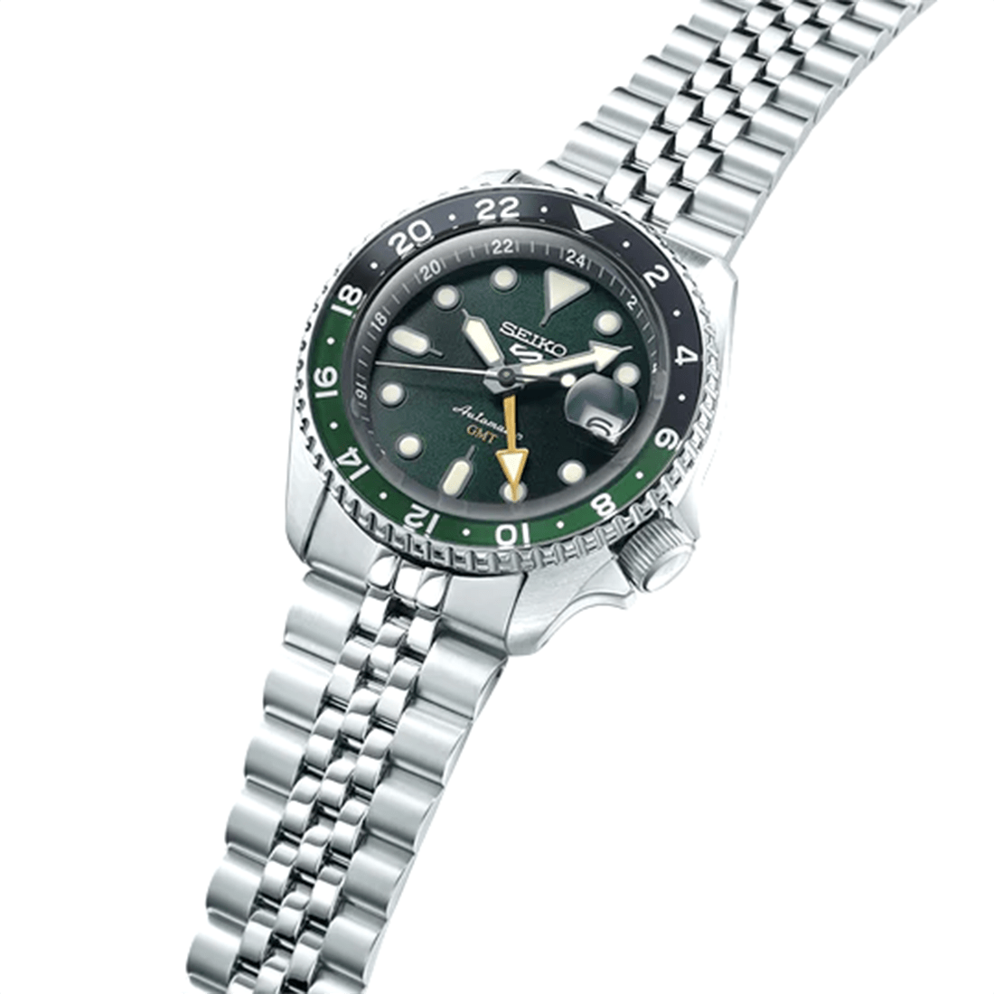 Seiko 5 Sports SKX GMT Bi-Colour Green Watch - SSK035K1 thumbnail 2