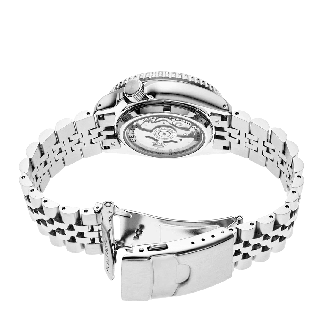 Seiko 5 Sports SKX SSK021 GMT 42.5mm Steel Gray Gold Bezel Automatic Men's Watch thumbnail 2