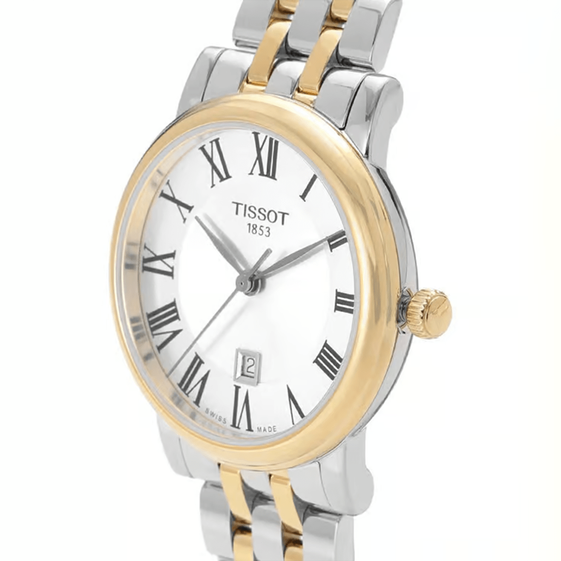 Tissot T-Wave Quartz Two-Tone Strap White Dial Watch T122.210.22.033.00 thumbnail 4
