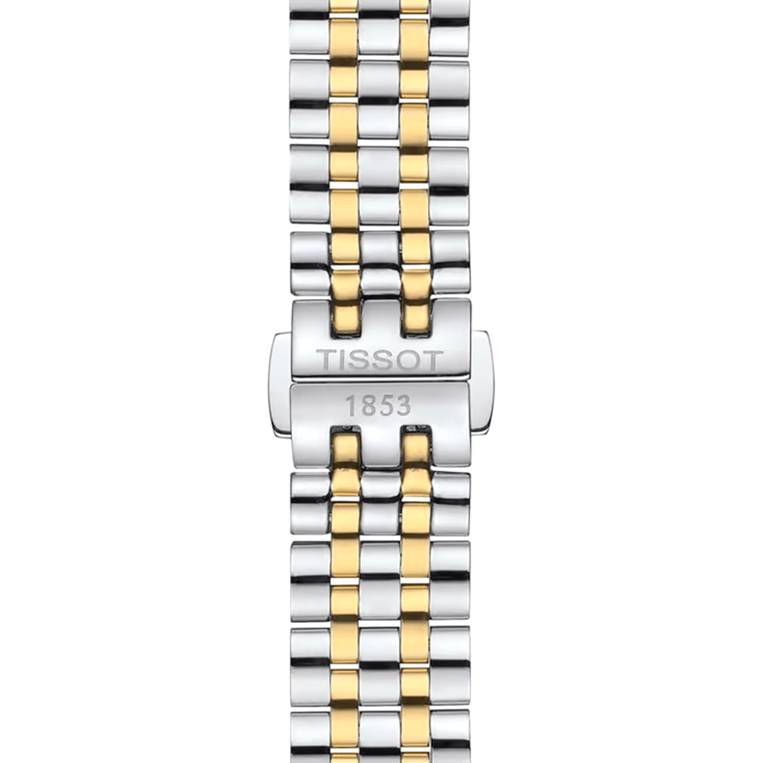 Tissot T-Wave Quartz Two-Tone Strap White Dial Watch T122.210.22.033.00 thumbnail 2