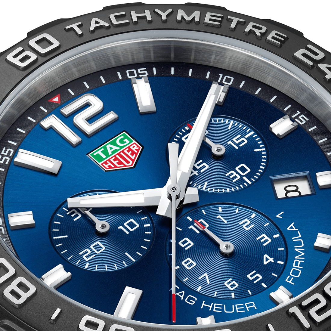 TAG Heuer Formula 1 Chronograph Blue Dial, Blue Rubber Strap Watch CAZ101AV.FT8077 thumbnail 3