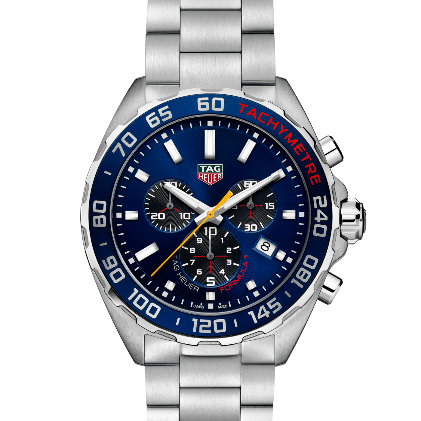TAG Heuer Formula 1 Chronograph x Red Bull Racing Quartz, 43 mm, Steel Strap Watch, CAZ101AK.BA0842 thumbnail 2