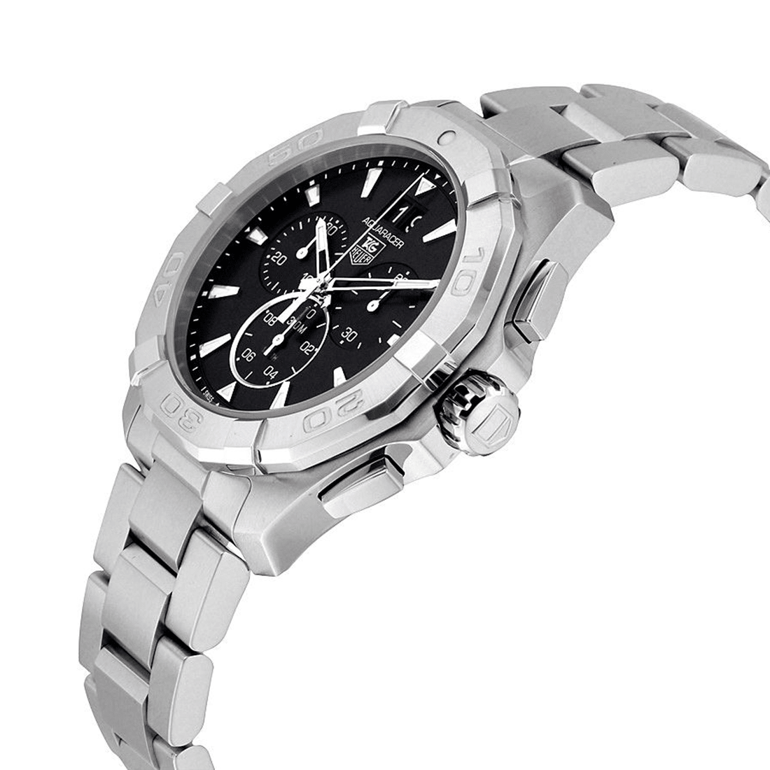 TAG Heuer  Aquaracer 43 mm, Black Dial, Quartz Chronograph Watch, CAY1110.BA0927 thumbnail 3
