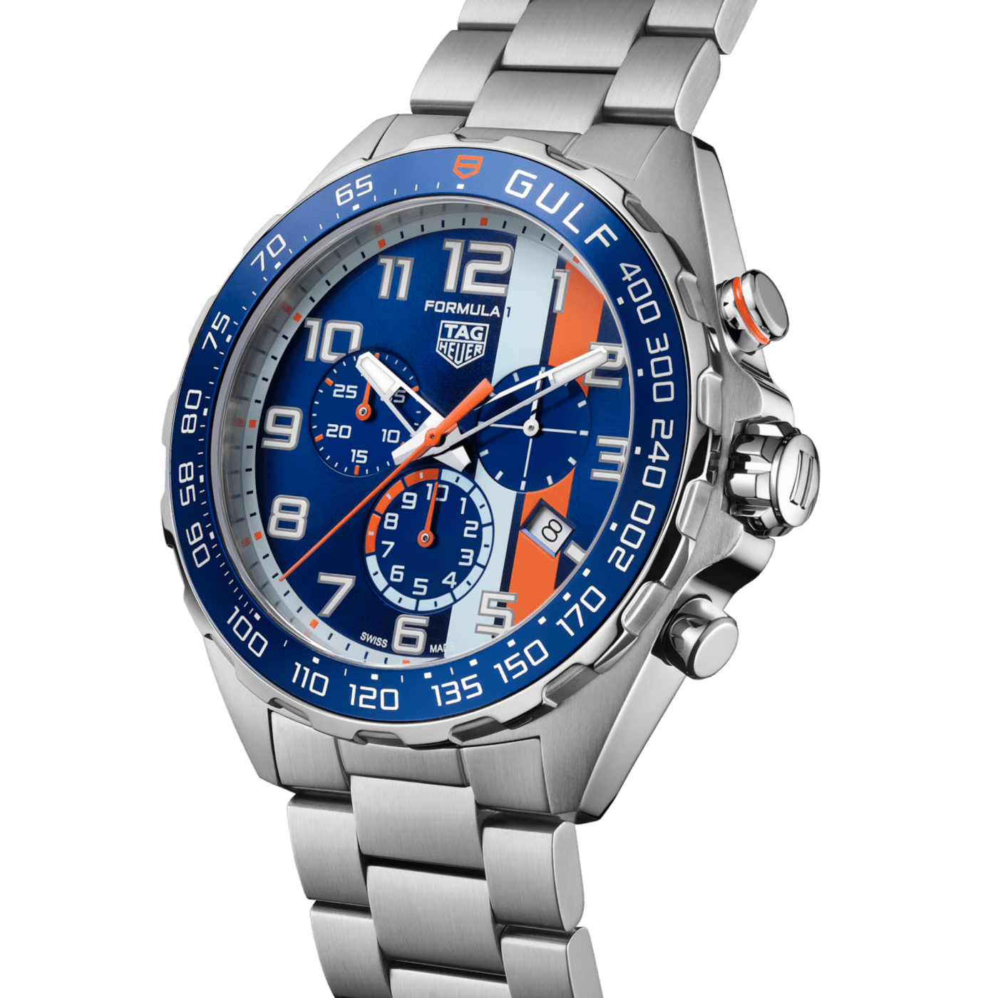 TAG Heuer Formula 1 Chronograph X Gulf Special Edition, 43 mm, Dial Blue Watch, CAZ101AT.BA0842 thumbnail 3