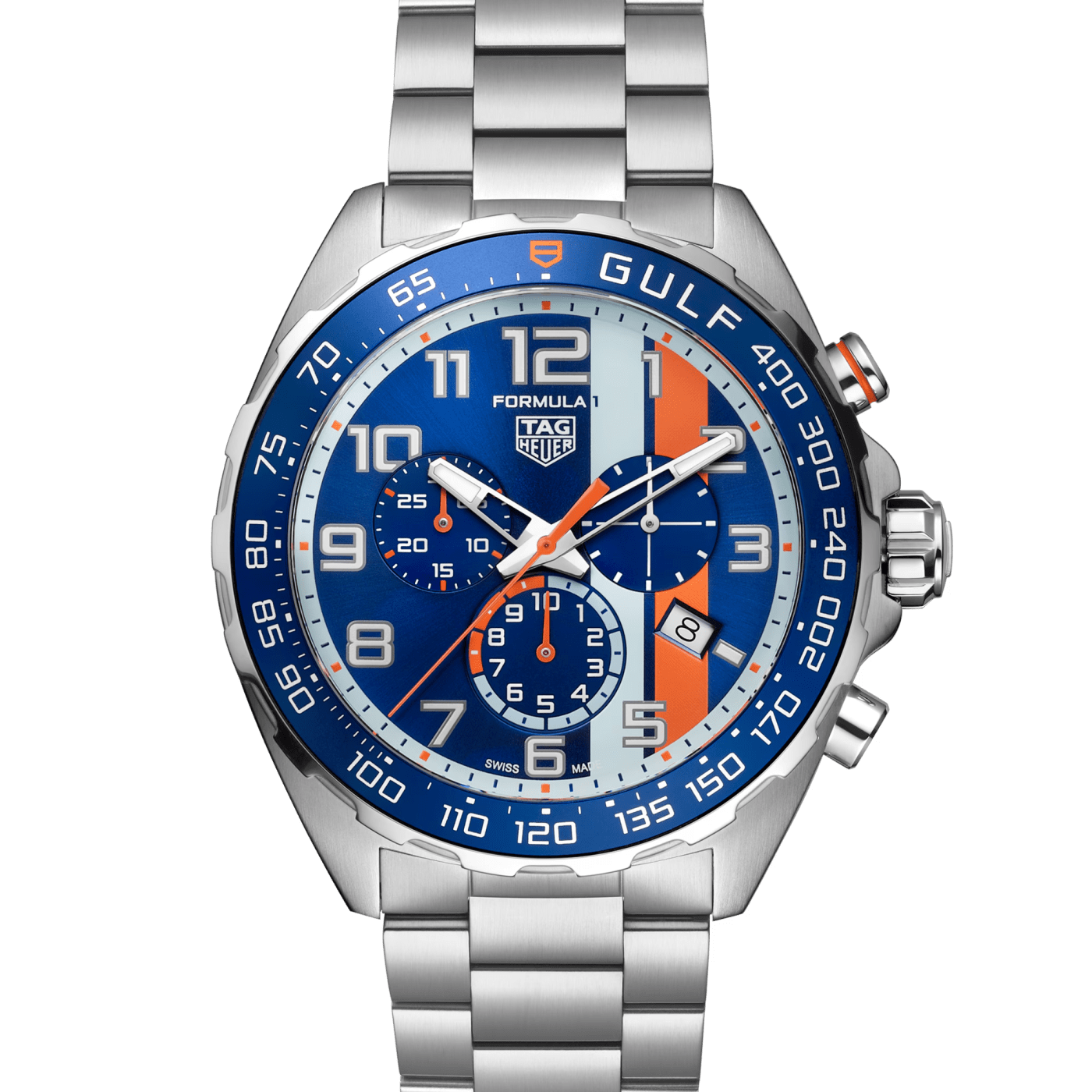 TAG Heuer Formula 1 Chronograph X Gulf Special Edition, 43 mm, Dial Blue Watch, CAZ101AT.BA0842 thumbnail 2