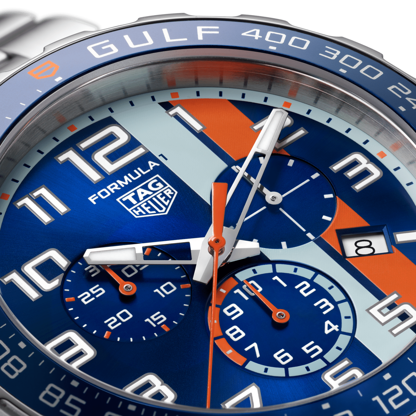 TAG Heuer Formula 1 Chronograph X Gulf Special Edition, 43 mm, Dial Blue Watch, CAZ101AT.BA0842 thumbnail 4
