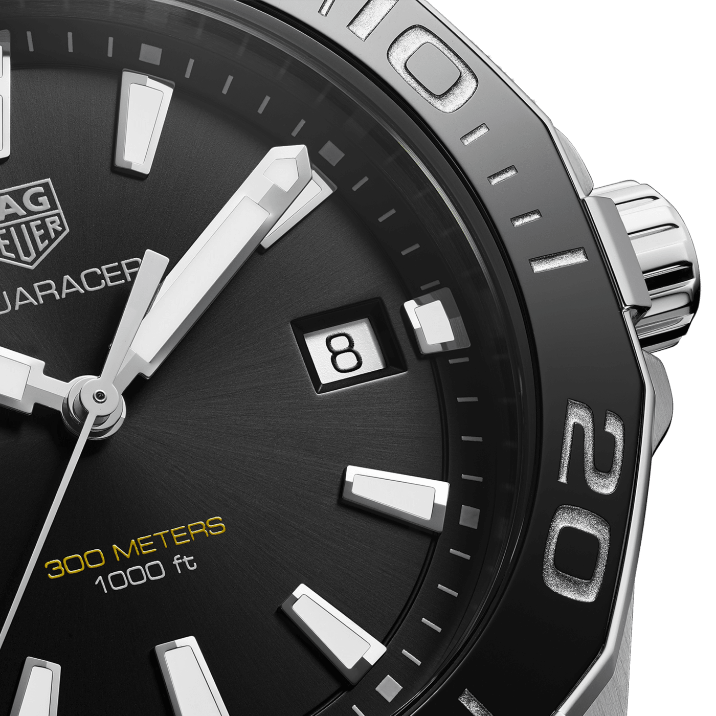 TAG Heuer Aquaracer Quartz, 41 mm, Black Dial, Stainless Steel Watch, WAY111A.BA0928 thumbnail 7