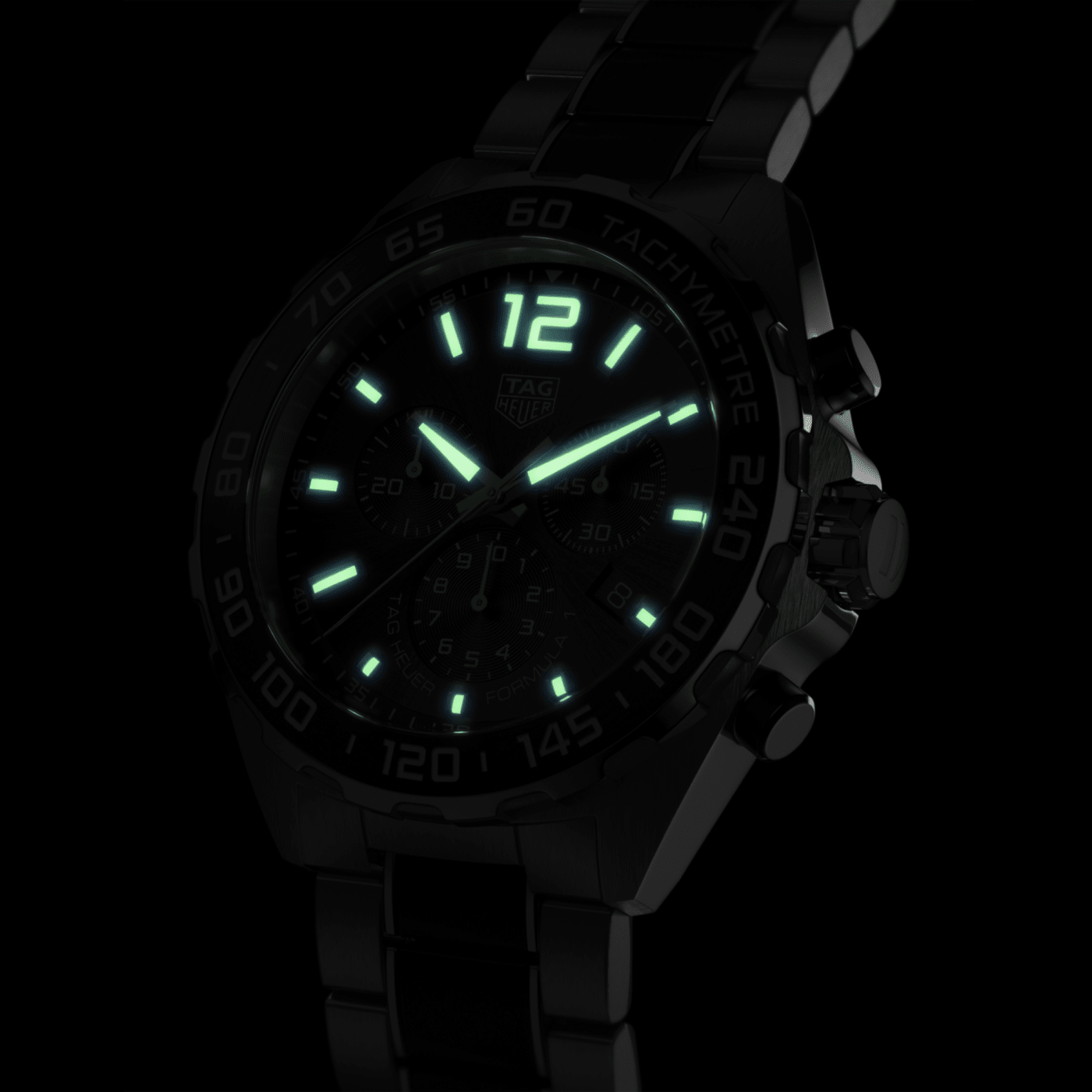 TAG Heuer Formula 1 Chronograph Quartz, 43 mm, Steel Strap, Black Dial Watch CAZ1011.BA0843 thumbnail 8
