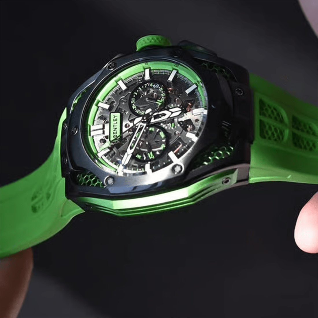 Bentley The Opulence Automatic Green Accents Men 54 mm BL-50-01 Watch thumbnail 3