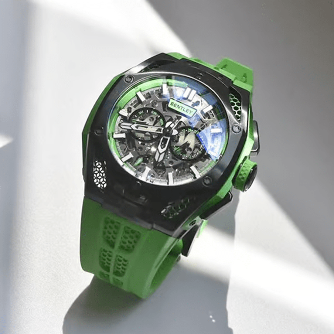 Bentley The Opulence Automatic Green Accents Men 54 mm BL-50-01 Watch thumbnail 4