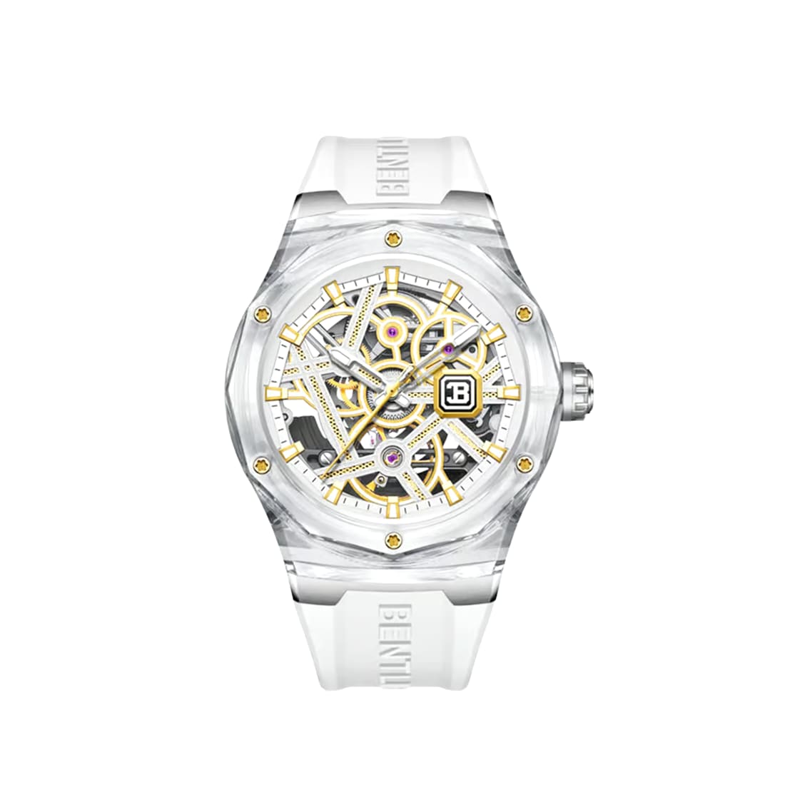 Bentley The Cynosure Collection Transparent Case, White Watch BL-60-72