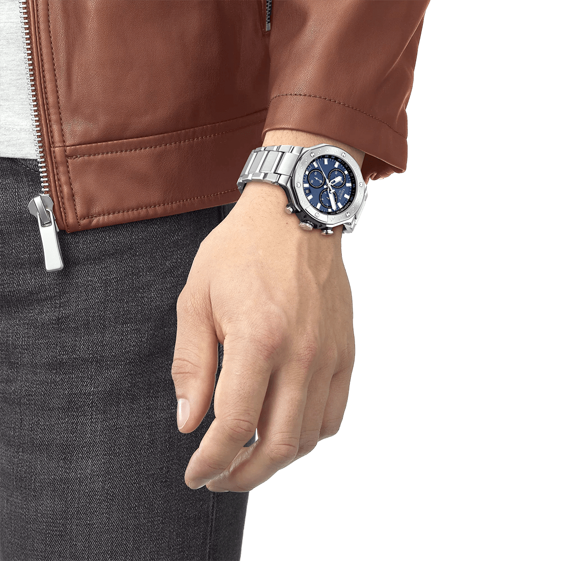 Tissot T-Race Chronograph Blue Dial Watch T141.417.11.041.00 thumbnail 5