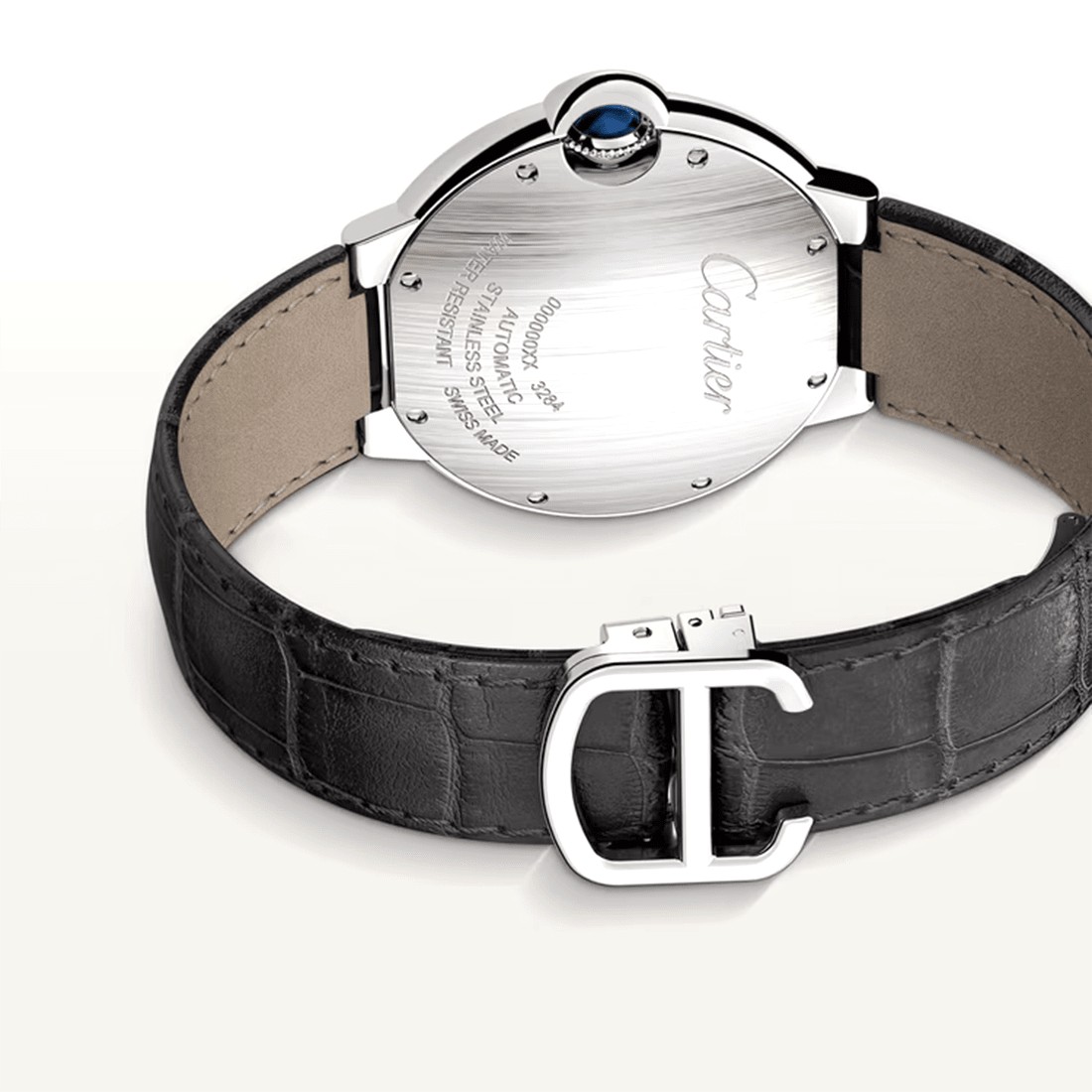 Cartier Ballon Bleu De White Dial Black Strap Men's Watch WSBB0039 thumbnail 4